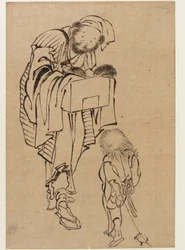 Hombre y niño, Periodo Edo