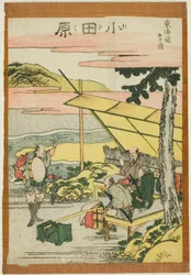Odawara, de la serie "Cincuenta y tres estaciones del Tokaido (Tokaido gojusan tsugi)"