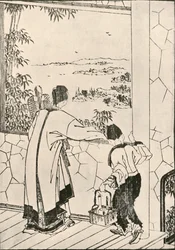 Personas mirando por una ventana, finales del siglo XVIII-principios del siglo XIX, 1924