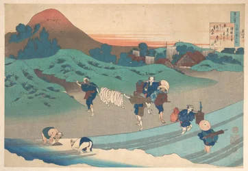 Poema de la emperatriz Jitō, de la colección «Cien poemas explicados por la nodriza» (Hyakunin isshu uba ga etoki)