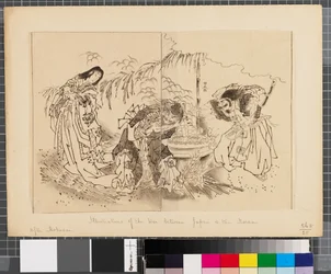 Escenas de la guerra entre Japón y Corea, finales del siglo XVIII-primera mitad del siglo XIX (tinta y aguada sobre papel)