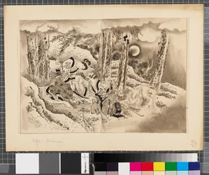 Escenas de la guerra entre Japón y Corea, finales del siglo XVIII-primera mitad del siglo XIX (tinta y aguada sobre papel)