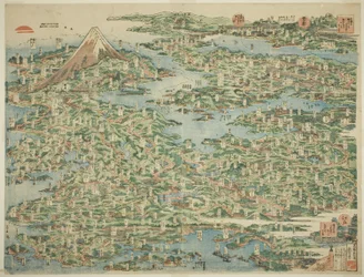Los Lugares Famosos del Tokaido en una Vista