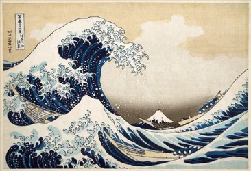La gran ola frente a Kanagawa, de la serie «36 vistas del monte Fuji», 1831