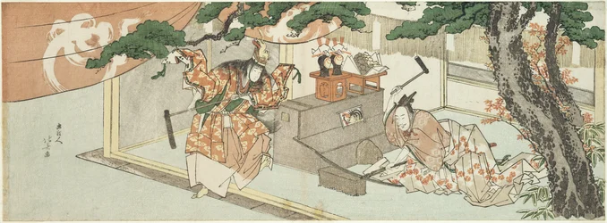 El herrero de espadas Munechika y el dios de Inari