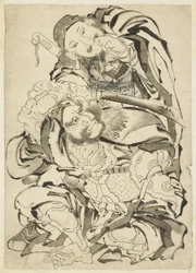 Dos héroes chinos, c.1815-49