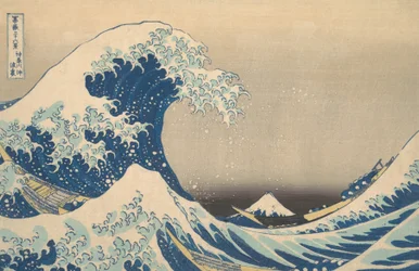 Bajo la ola frente a Kanagawa, también conocida como La Gran Ola, ca. 1830-32