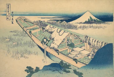 Ushibori en la provincia de Hitachi Joshu Ushibori, de la serie Treinta y seis vistas de..., ca. 1830-32