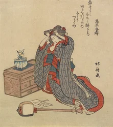 Mujer arreglándose el cabello, 1797-1819