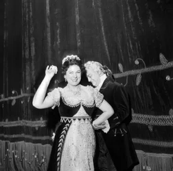 Renata Tebaldi y Tito Gobbi en la Scala de Milán