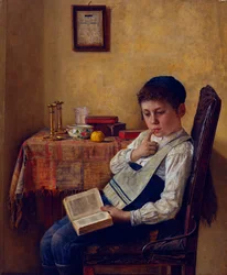 Un niño de Yeshivá