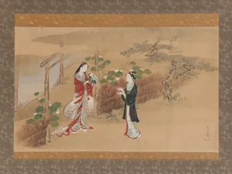 Rostros de la tarde, capítulo Yugao del Cuento de Genji, Genji monogatari, siglo XVIII
