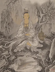 Kannon de túnica blanca
