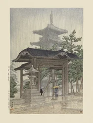 El templo Zensetsu en Sanshu (1937)