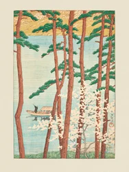 Haru no Arashiyama (Primavera en Arashiyama) (1934)