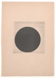 Círculo negro para “Del cubismo y el futurismo al suprematismo: un nuevo realismo en la pintura”