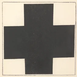 Cruz negra de "Suprematismo: 34 dibujos"