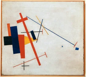 Suprematistische Komposition (óleo sobre lienzo)