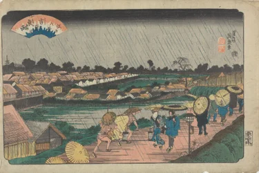 Lluvia nocturna en Yoshiwara