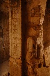 Interior del Templo de Taharka, detalles, Dios Bes,Gebel Barkal,Complejo del Templo, Faraón Tahark..., 2007 (foto)