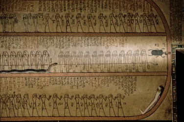 Mural que representa el Libro de los Muertos; Tumba de Amenhotep II; Valle de los Reyes. La..., 2009 (foto)