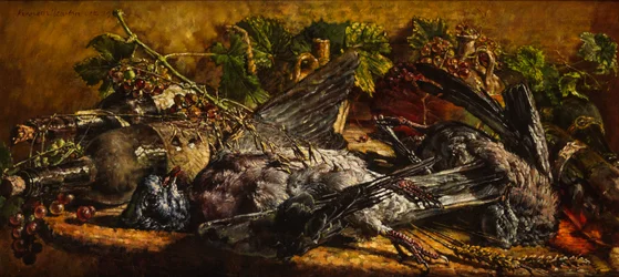 Naturaleza muerta con paloma