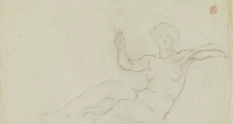(Rotonda del Capitolio del Estado de Iowa) (Arte, estudio para panel)