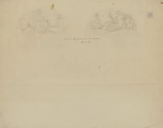 (Rotonda del Capitolio del Estado de Iowa) (estudio para Two Lunettes)
