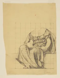 Estudio de Drapería para "La Vida Activa," Luneta en el Edificio de Administración, Oberlin College, Oberlin, OH