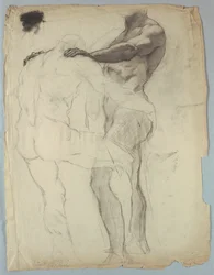 Estudio de Figura para "Jacob Luchando con el Ángel"
