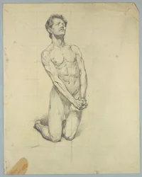Estudio de figura para "La tentación de San Antonio"