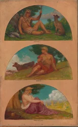El progreso de la civilización: caza, pastoreo, agricultura..., 1905-1906