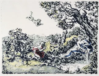 Álbum de Paisaje: La Fuente, 1900 (litografía en colores)