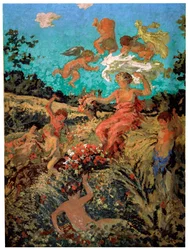 Celebración campestre. Verano, c1911-c1913