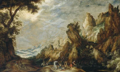 Paisaje con la conversión de San Pablo