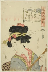 El Río de las Pluvias (Chidori Tamagawa), de la serie "Seis Ríos de Joya a la Moda (Furyu Mu Tamagawa)"
