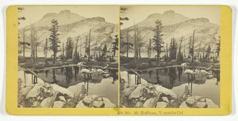 Monte Hoffman, Yosemite, Cal., 1855-75. Creadores: Hermanos Kilburn, BW Kilburn