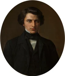 Retrato del poeta Vladimir Zhemchuzhnikov, 1830-1884