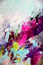 Salpicaduras abstractas llenas de colorido