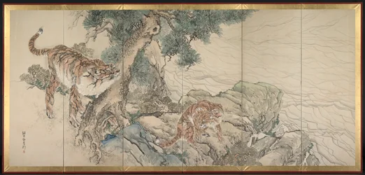 Familia de tigres, principios de 1800