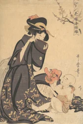 Una mujer jugando con un niño pequeño, ca. 1804
