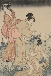 Cazando luciérnagas bajo un sauce (derecha), c. 1796-1797