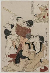 Chushingura: Acto III de El Almacén de la Lealtad, finales de la década de 1790