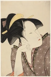 Amor reflexivo, de la serie "Antología de poemas: La sección del amor (Kasen koi no bu) (Mono-omou koi)"