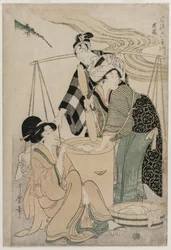 Provincia de Settsu de la serie Seis ríos de joyas a la moda (Furyu Mu Tamagawa)