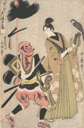 Pinturas de recuerdo de Otsu, almacenadas en Edo Edo shi-ire Otsu miyage Soldado de infantería ..., ca. 1802-3
