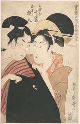 Los amantes Miura-ya Komurasaki y Shirai Gonpachi