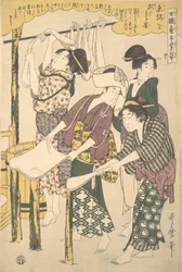 La fabricación de seda, ca. 1790