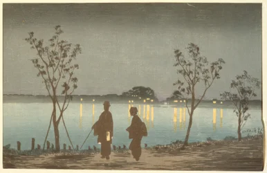 Noche en el río Sumida
