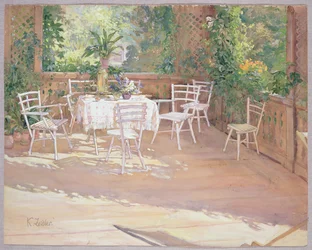 Vista de la Veranda (acuarela sobre papel)